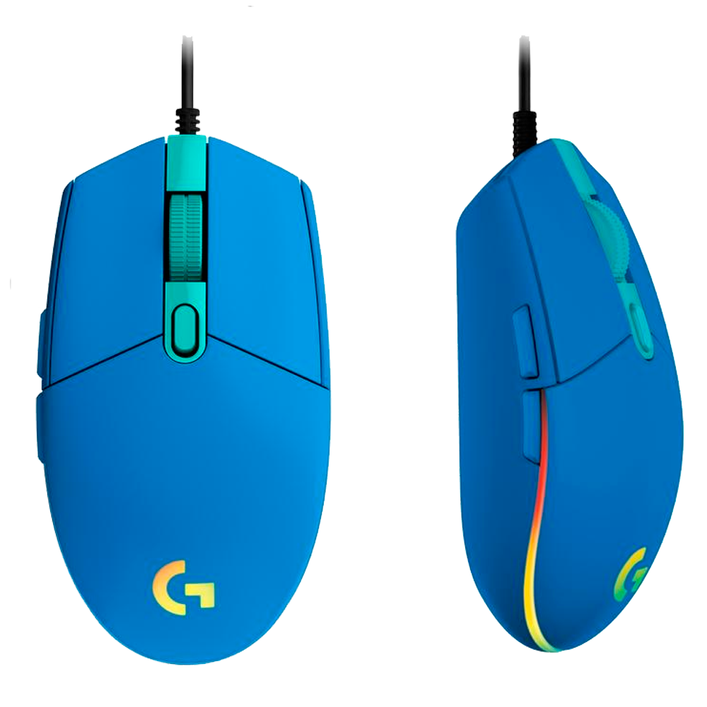 Mouse Gamer Logitech G203 Rgb Lightsync 6 BotÕes 8 000 Dpi Azul é Na