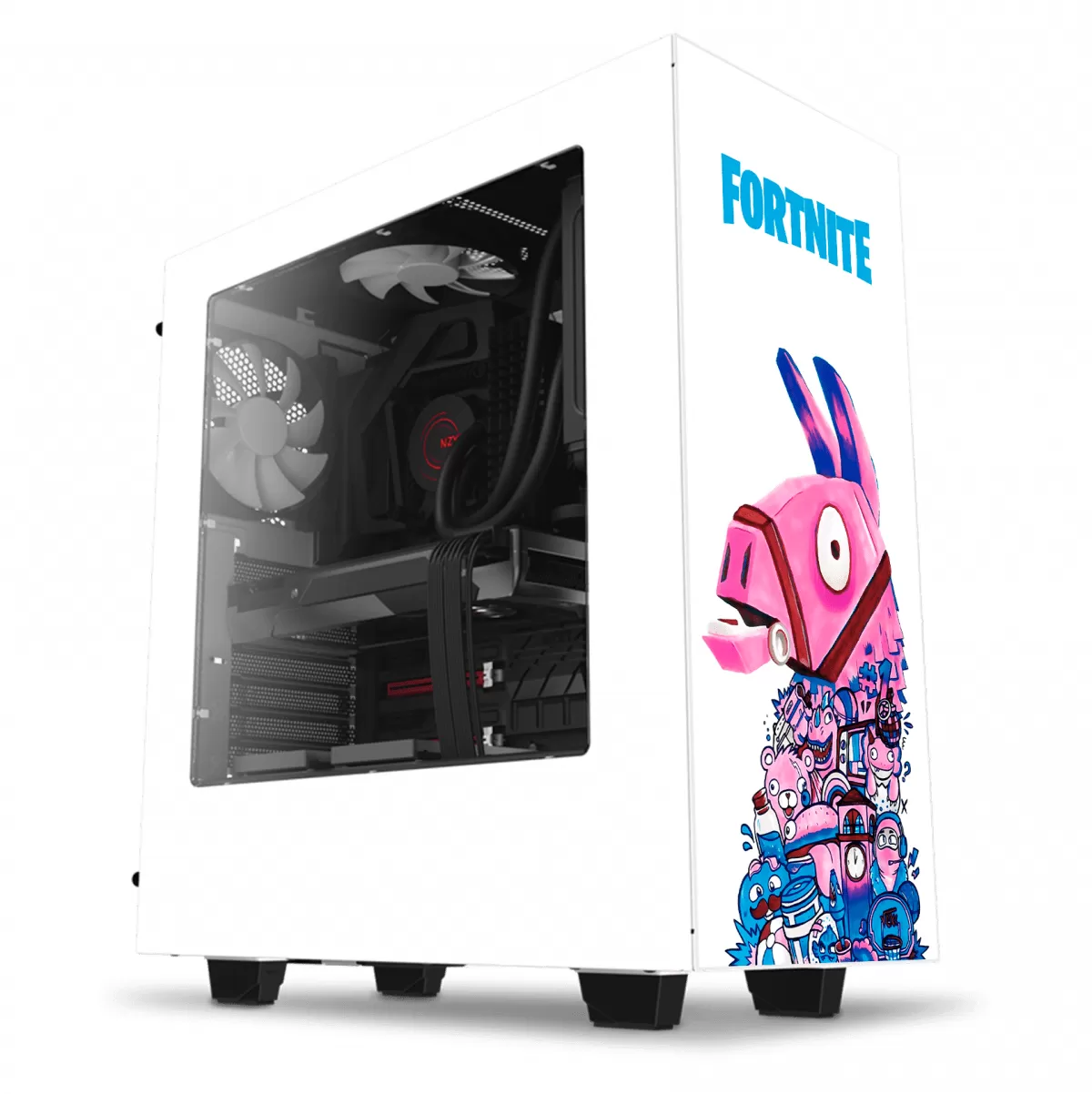 Gabinete Gamer NZXT s340 (Llhama Fortnite Edition – TJG)